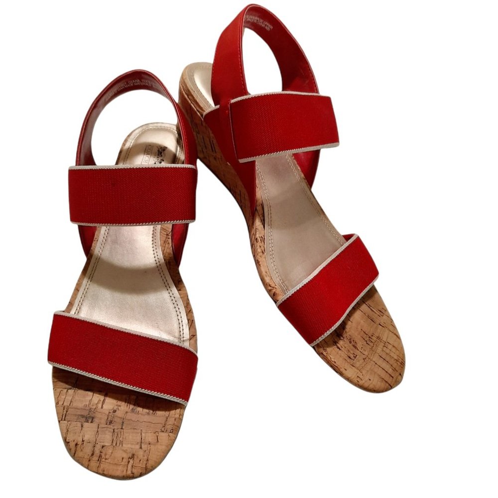 🔥Comfortable Summer Wedge Sandals by Coach & Four Sz. 7.5